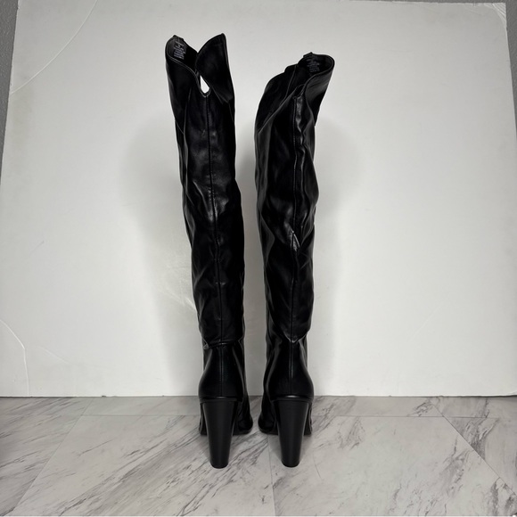 Steve Madden Ranger Black Pointed Toe Western Tall Boot 6 1/2 M - Picture 3 of 16